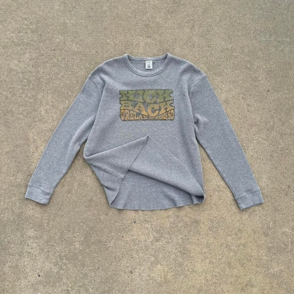 OLD NAVY "KICK BACK" WAFFLE KNIT SWEATER